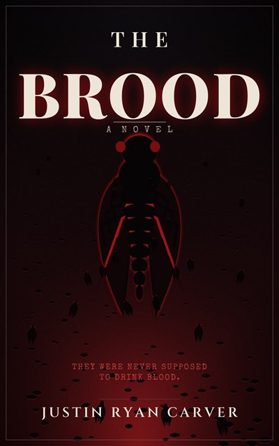 The Brood book cover — a blood-red brood rising from dark ground